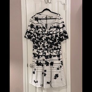 Nordstrom black and white dress